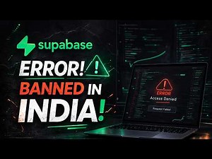 Supabase Banned in India? ERROR Explained & Fixed 🚨 #supabase