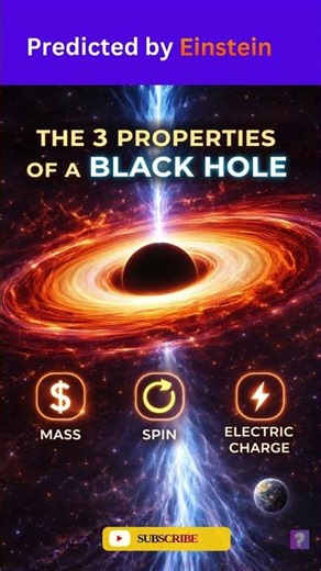 Only 3 Properties Define a Black Hole 🕳️