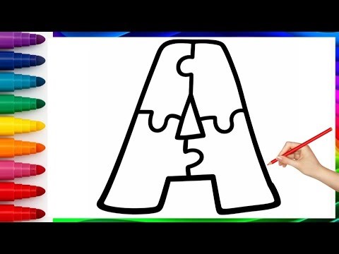 Alphabet Art for Kids | Drawing and Coloring ABC Letters Step-by-Step