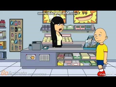 Caillou goes black Friday shopping while grounded enjoyed