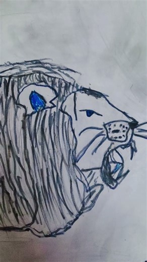 lion 👑🦁#shorts#youtubeshorts#drawing#art #animal