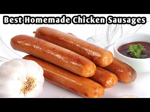 Homemade Chicken Sausages Recipe | How To Make Chicken Sausage At Home | Recipe Hub With Lubna