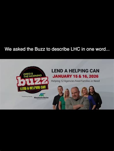 The 35th Annual Lend a Helping Can radio auction is this Thursday and Friday!! 5:30am-7pm both days! Go to morningbuzz.com for all the details❤️ #radio #thebuzz #thankyou