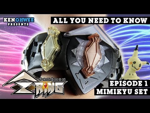 Pokemon Z-Ring Mimikyu Toy Set Review (2017) - Enhanced Z-Power!-