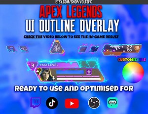 Apex Legends Animated UI Overlay: Customizable Stream Overlay for Twitch, Youtube, Kick - Etsy
