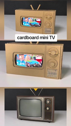 Cardboard Mini TV DIY: Easy Working School Project