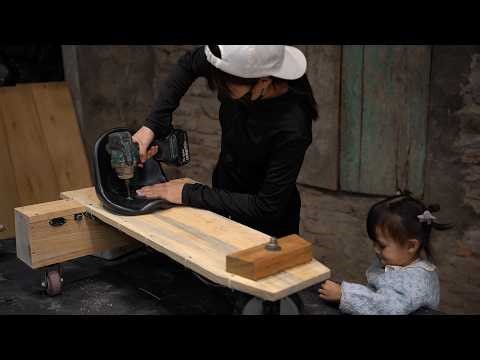 Making a Wooden Train by Hand, A Slow and Detailed Traditional Craft Build