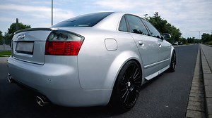 Audi S4 exhaust sound and acceleration test