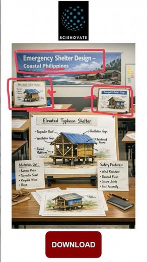 Project Based Learning (PBL) Example | Emergency Shelter Design – Coastal Philippines | Scienovate