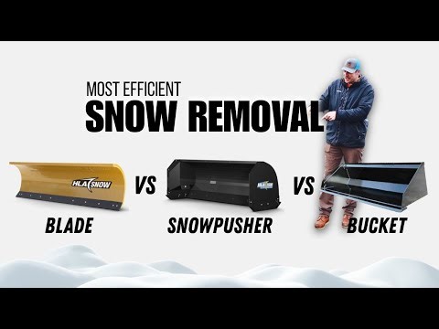 Blade vs Snow Pusher vs Bucket | Best For Snow Removal Tool for Your Tractor?