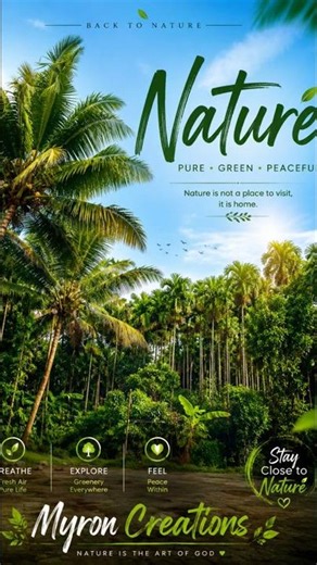 Pure nature vibes 🌿💚🌴✨Peace begins where nature grows 🌿Village beauty never fails ❤️