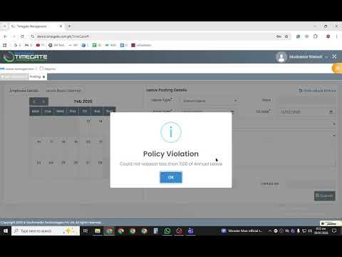1- How to Post a Leave on Web Portal | (Desktop View) | Fully Explained