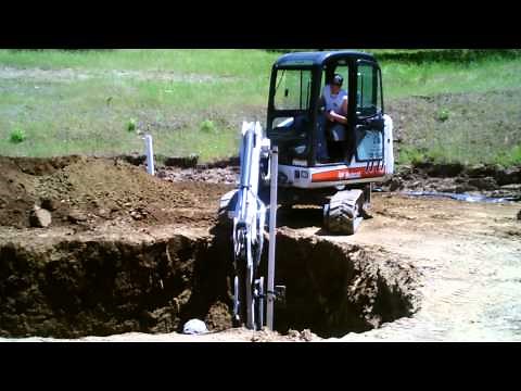 Swimming Pool Dig | Excavator Moving Fast | 1080p HD
