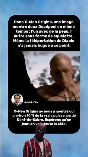 Le Pouvoir Caché de Deadpool dans X-Men Origins 🤯 | Détail Que Vous Avez Raté
