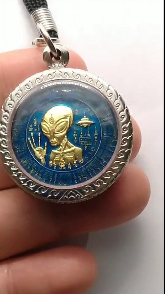 Interstellar Good Luck Charm | Alien UFO Prosperity Amulet | Cosmic Energy Wealth Talisman From Thailand - Etsy