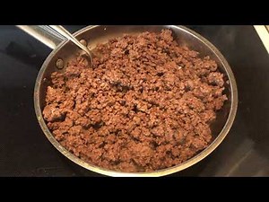 Healthy Food For Dogs - Ground Beef and Garlic