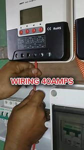 1K views · 29 reactions | Wiring 40amps mppt charge controller srne #reelsvideo #trendingreelsvideo #trendingvideo #diybattery #solarsetup #tutorialvideo #freeenergy | Jessie Abarquez | Facebook