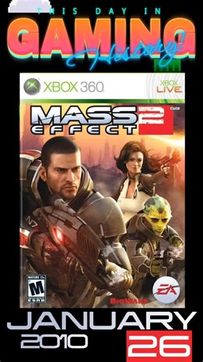 This Day in Gaming History | 🌌🛡️ Mass Effect 2 – The Last Mission That Changed RPGs 💥✨ On January 26, 2010, Mass Effect 2 redefined what a sci-fi RPG could be. With unforgettable characters, galaxy-spanning choices, and the legendary Suicide Mission, BioWare delivered one of the most emotionally powerful experiences in gaming history. From Commander Shepard’s resurrection to the bonds forged aboard the Normandy, this is the game that made players fall in love with their crew—and fear losing t