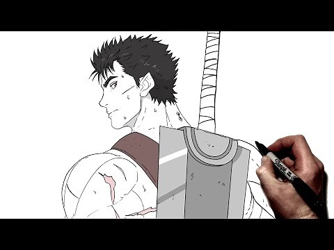 How To Draw Guts (Back) | Step By Step | Berserk
