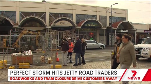 Glenelg traders are feeling the pinch just a week into major upgrade works along Jetty Road. A tram shutdown is only adding to the pain. Download the 7NEWS app: https://7news.link/7NEWSapp #Glenelg #7NEWS | 7NEWS Adelaide