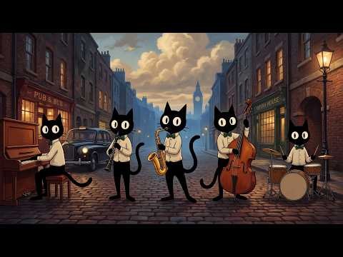 London Serenade. Black Cats Vintage Noir Jazz for Mellow Working Hours