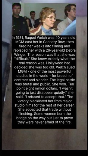 In 1981, Raquel Welch was 40 years old. MGM cast her in Cannery Row#ytshorts