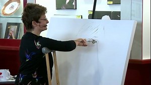 Stoke-on-Trent's Neil 'Nello' Baldwin, whose life was brought to the small screen in the BAFTA award winning film Marvellous, was today the subject of a portrait. | BBC Birmingham