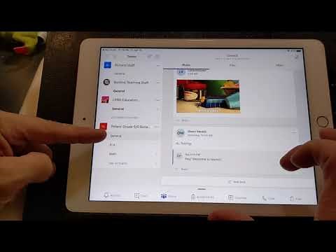 Microsoft Teams iPad tutorial