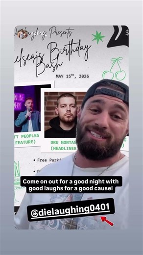 Ed eason of mtv challenge showing support for dielaughing.org #mtvchallenge #comedy