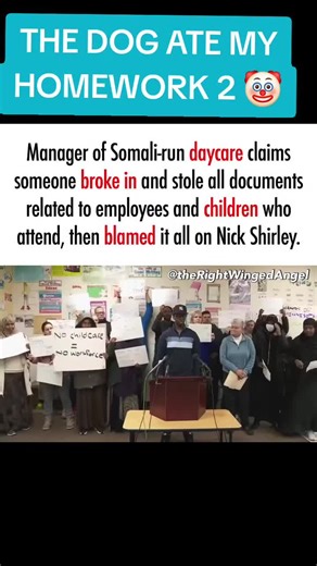 Do you believe his story? Nasrulah Mohamed, a manager at the Nokomis Daycare Center in Minneapolis, said at a news conference Wednesday that he and another manager arrived around 6 a.m. Tuesday to discover someone had forced entry into the building. The intruder damaged the office door, and “important documentation” was taken, including records related to both employees and children at the day care. #ICE