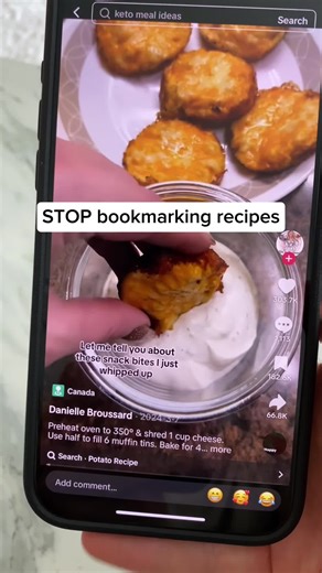 Download recipes from Instagram, Pinterest, TikTok in seconds