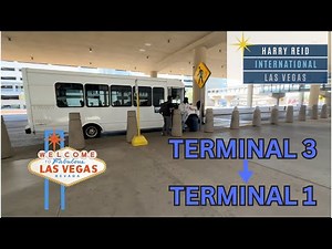 HARRY REID AIRPORT LAS VEGAS | Terminal 3 to Terminal 1 Shuttle | Walk-through