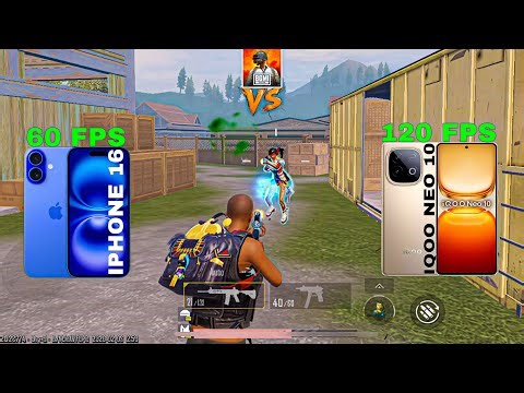 🔱 I PHONE 16 vs IQOO NEW 10🔥 Bgmi Test 60FPS✅ vs 120FPS Best Gaming Phone Under 30k