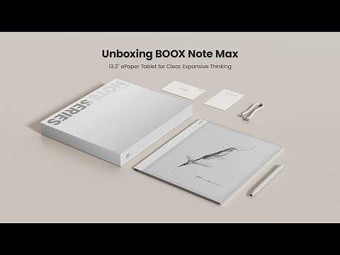 BOOX Note Max Official Unboxing