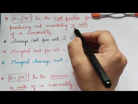 Application of derivatives| introduction|Lecture #1 | marginal cost | marginal revenue