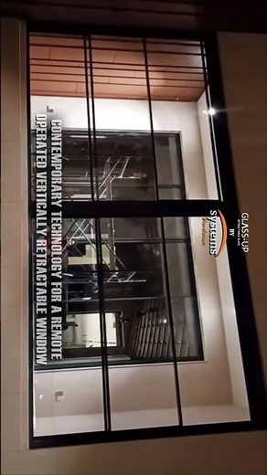 GlassUp Smart Vertical Retractable Window | Remote Operated, Modern Balcony Design Solution