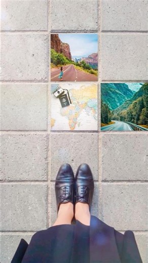 Transform your regular photos into this aesthetic tile collage!🧩✨ #inshot #travel #instagram #reels