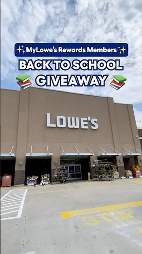 Don’t miss this back to school giveaway at ALL Lowe's stores on 9/6! ✏️🚌😃 #Shorts