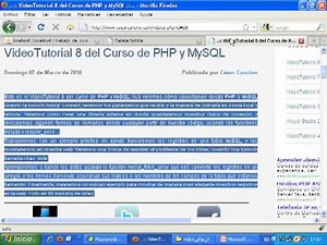 VideoTutorial 9 del Curso de PHP y MySQL