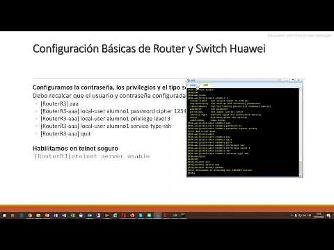 Activacion en Switch y Router Huawei como servidor y cliente Telnet y SSH parte 3