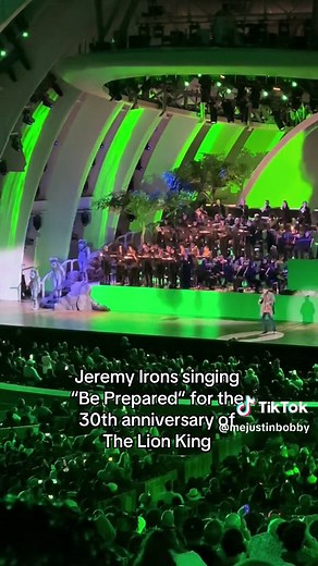 Jeremy Irons Singing Be Prepared for The Lion King 30th Anniversary