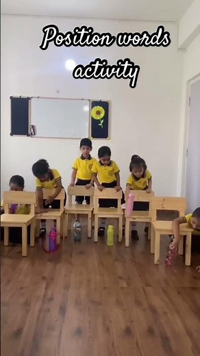 Teaching position words to PP1 (LKG) activity in school!
