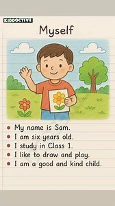 Short passage on family members #passage #englishlearning #essaywriting #fyp | Kiddoctive - Homeschooling