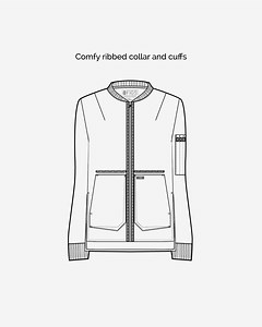 Meet the Bellery Scrub Jacket. Inspired by the classic bomber, constructed with precision and packed with oodles of functional pockets — seven to be exact — she’s not just new, she’s necessary. Shop Now! | FIGS
