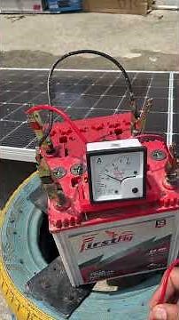 Bifacial solar panel power generation test both side