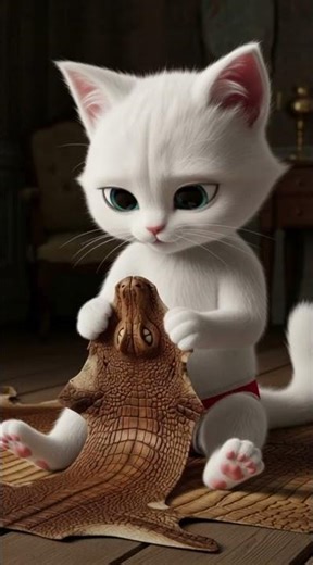 Lion Papa and Kitten Cat's Wild Adventure: From the Crocodile Trap to the Police Chase