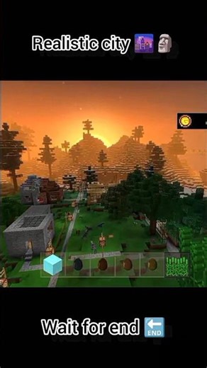 Today I found a realistic City 🌆 in Minecraft 🤯 pc level graphics ☠️ #shorts #pc