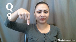 Want to learn how to sign the letters of the ASL alphabet quickly? In this video, Victoria goes through each of the letters slowly, repeating the ABCs throughout. http://bit.ly/2IK6zmo | Sign Language with TakeLessons