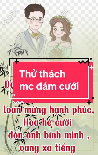 Thử thách làm mc đám cưới - Video Nhảy, Trò Chơi, Bản Nhạc