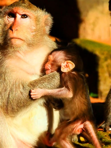 Adorable Baby Monkey Cries for Milk but Gets Rejected